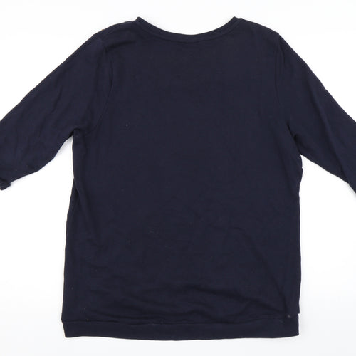 H&M Womens Blue   Pullover Sweatshirt Size L