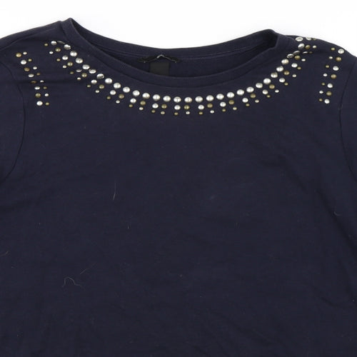 H&M Womens Blue   Pullover Sweatshirt Size L