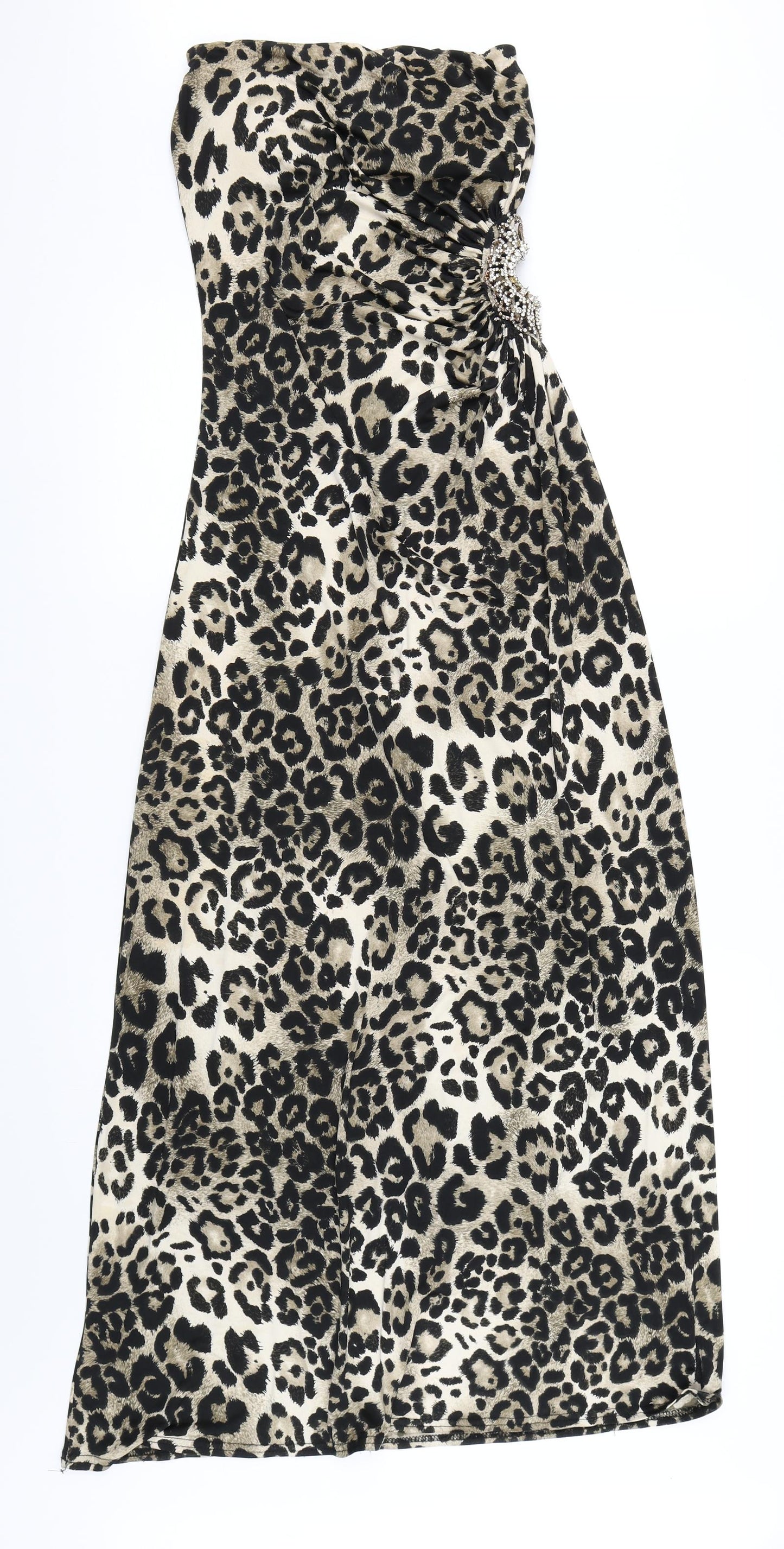 Bloose Womens Brown Animal Print  Maxi  Size S