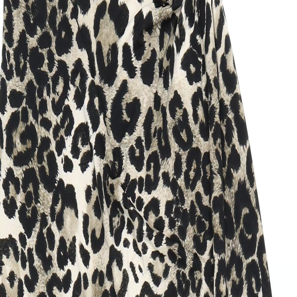 Bloose Womens Brown Animal Print  Maxi  Size S