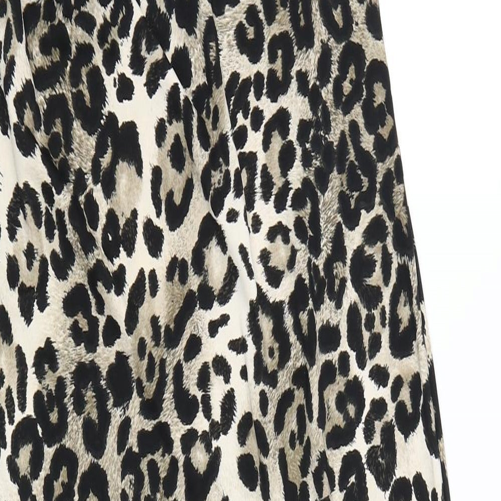 Bloose Womens Brown Animal Print  Maxi  Size S