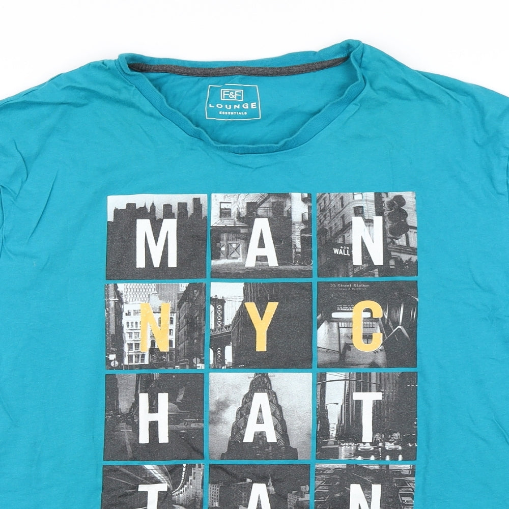 F&F Mens Blue    T-Shirt Size 2XL