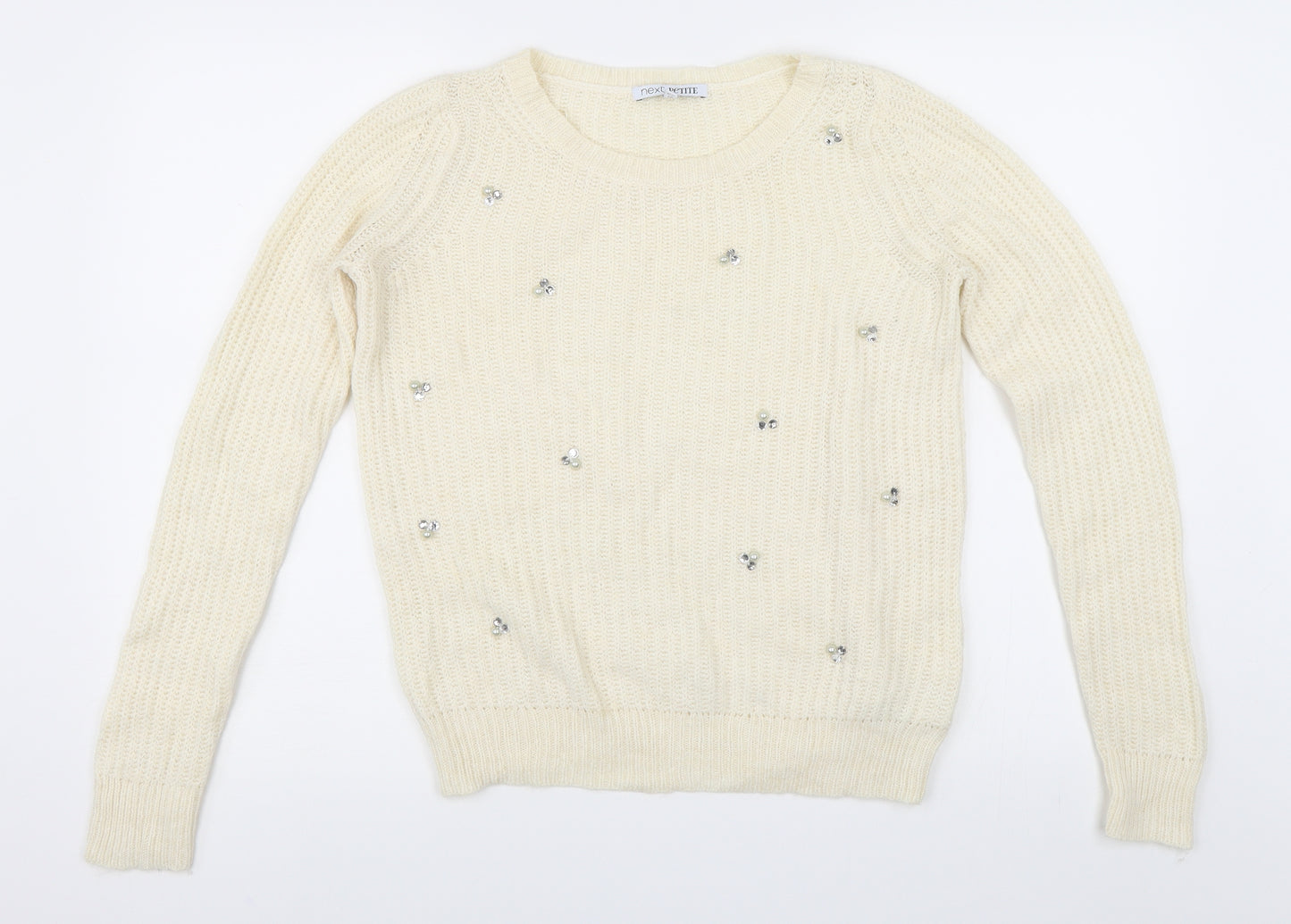 NEXT Womens White   Pullover Jumper Size 8