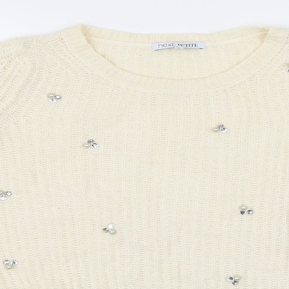 NEXT Womens White   Pullover Jumper Size 8
