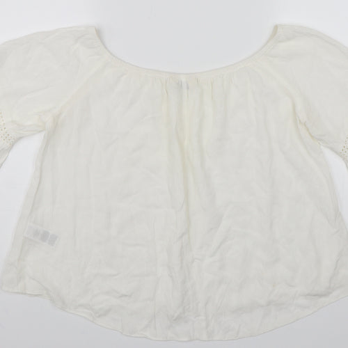Miss Selfridge Womens White   Basic Blouse Size 12
