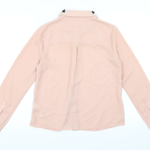 Miss Selfridge Womens Pink   Basic Button-Up Size 8