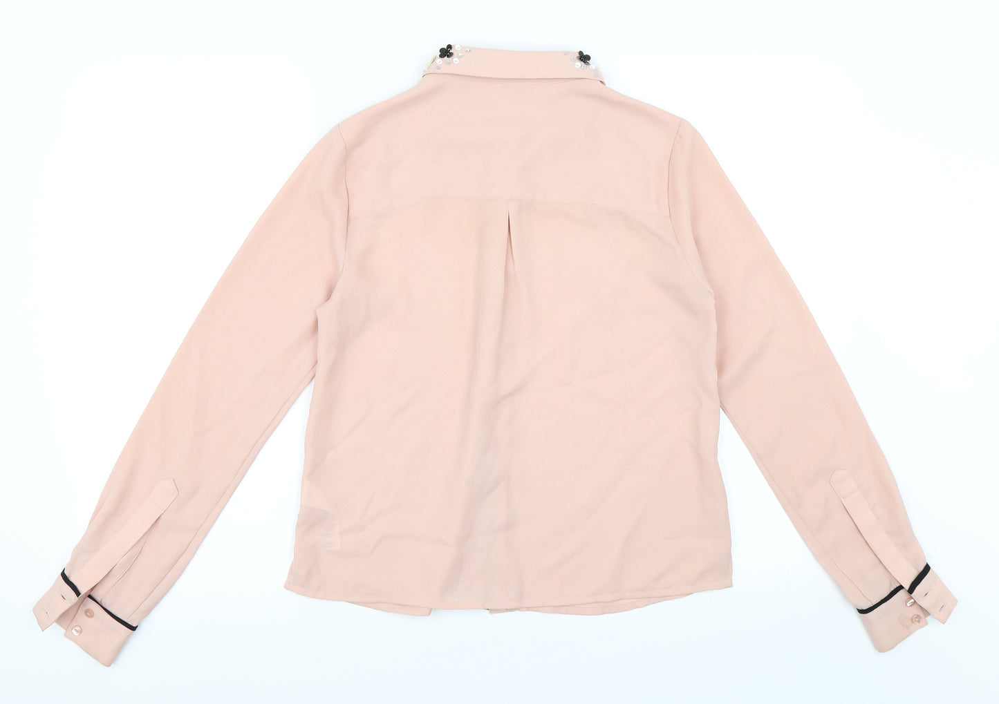 Miss Selfridge Womens Pink   Basic Button-Up Size 8