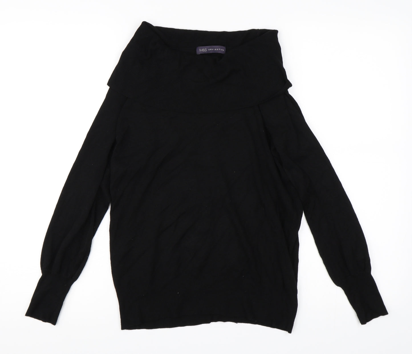 Marks and Spencer Womens Black   Pullover Jumper Size 12