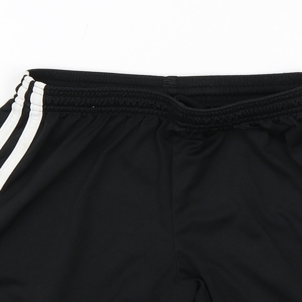 adidas Boys Black   Sweat Shorts Size 9-10 Years - Manchester United