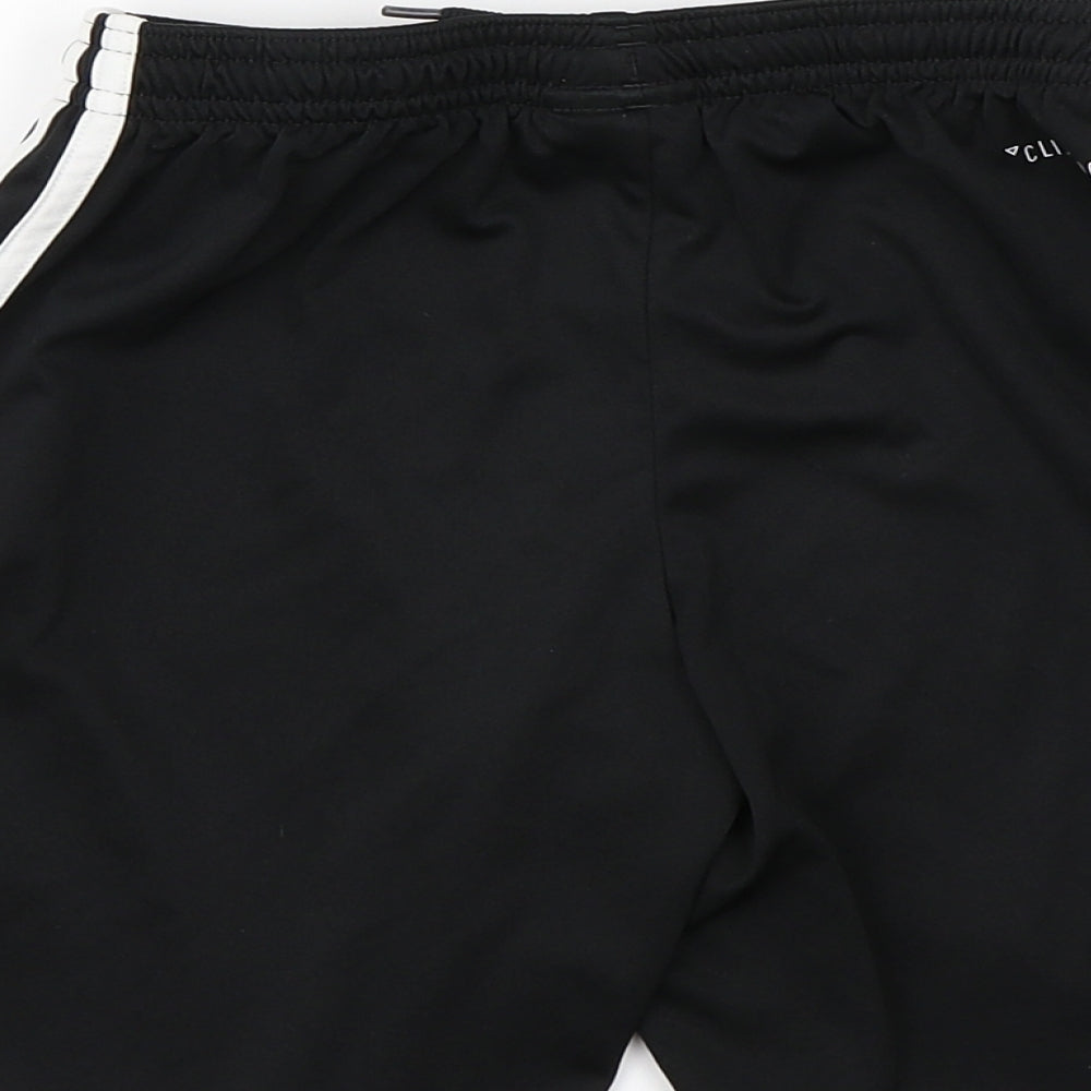 adidas Boys Black   Sweat Shorts Size 9-10 Years - Manchester United