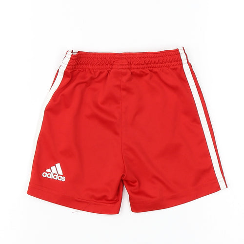 adidas Baby Red   Cropped Trousers Size 12-18 Months  - Liverpool FC