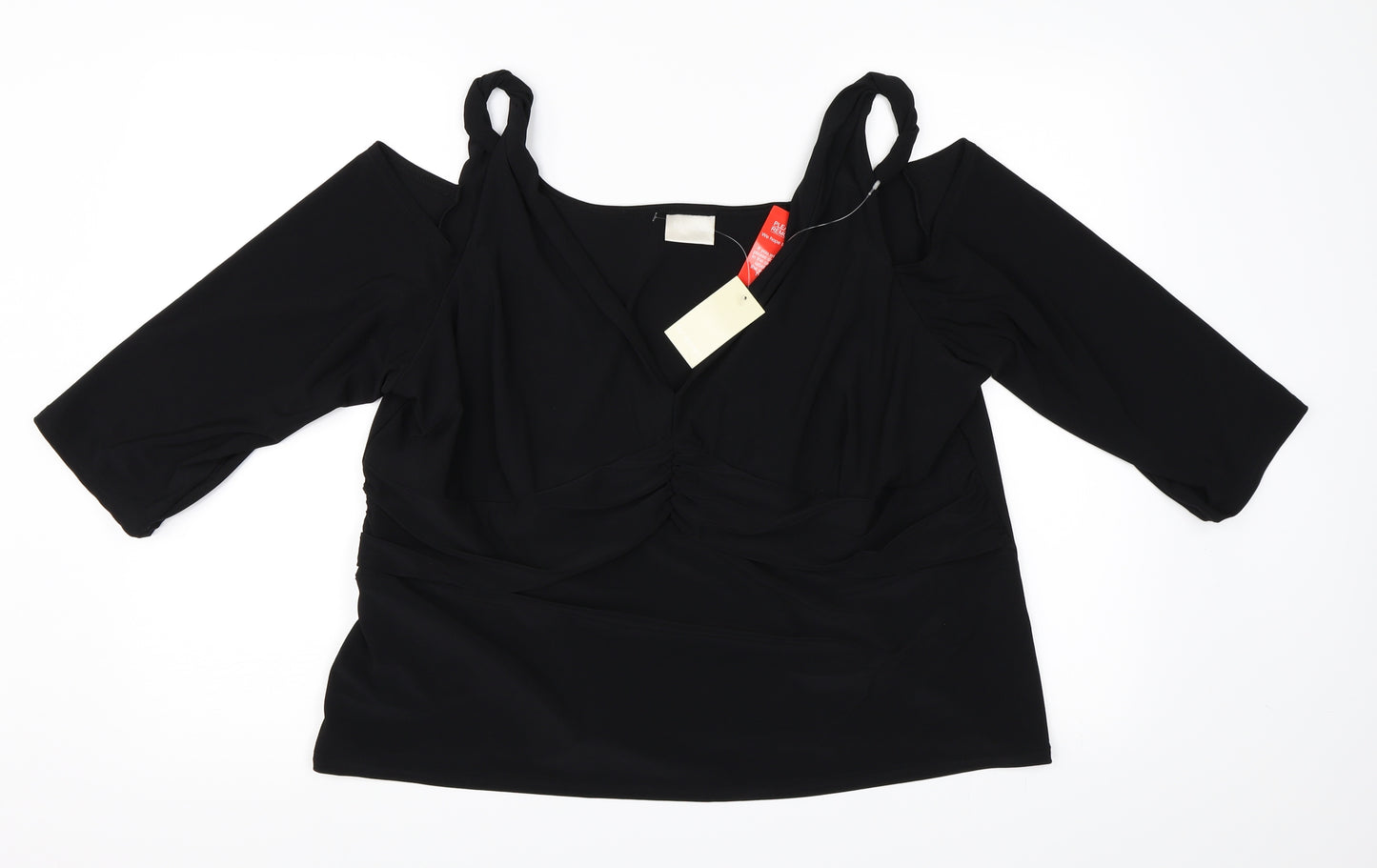 For Women Womens Black   Basic T-Shirt Size 26