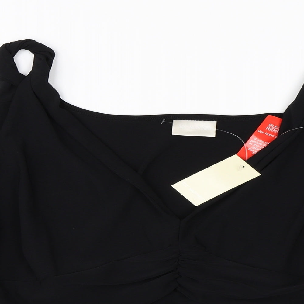 For Women Womens Black   Basic T-Shirt Size 26