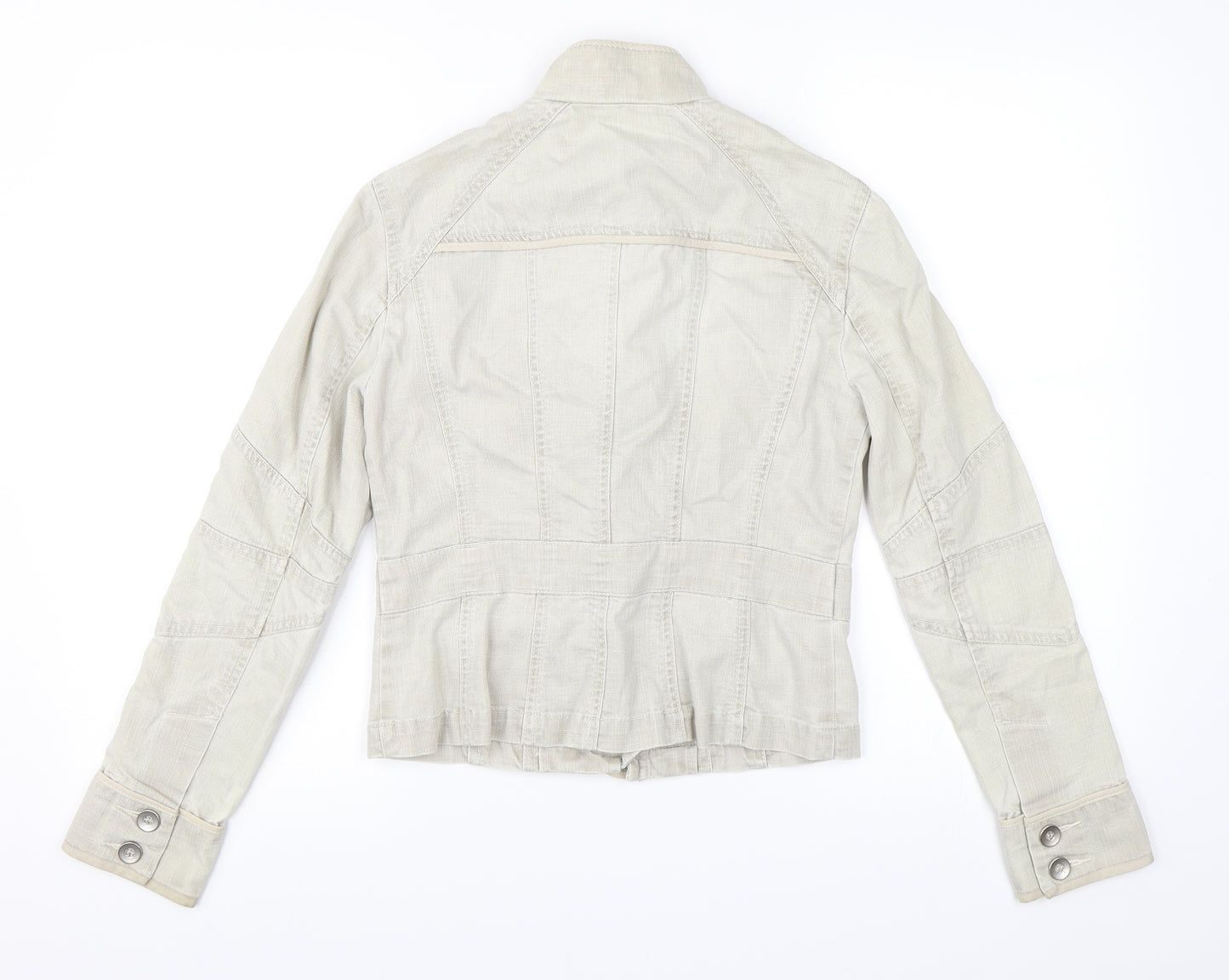 Principles Womens Grey  Denim Jacket  Size 8