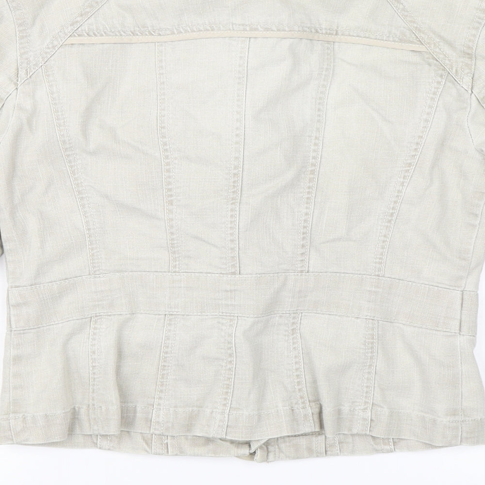 Principles Womens Grey  Denim Jacket  Size 8