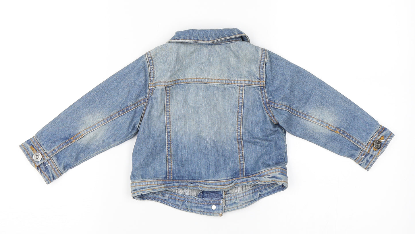 NEXT Girls Blue  Denim Jacket  Size 12-18 Months