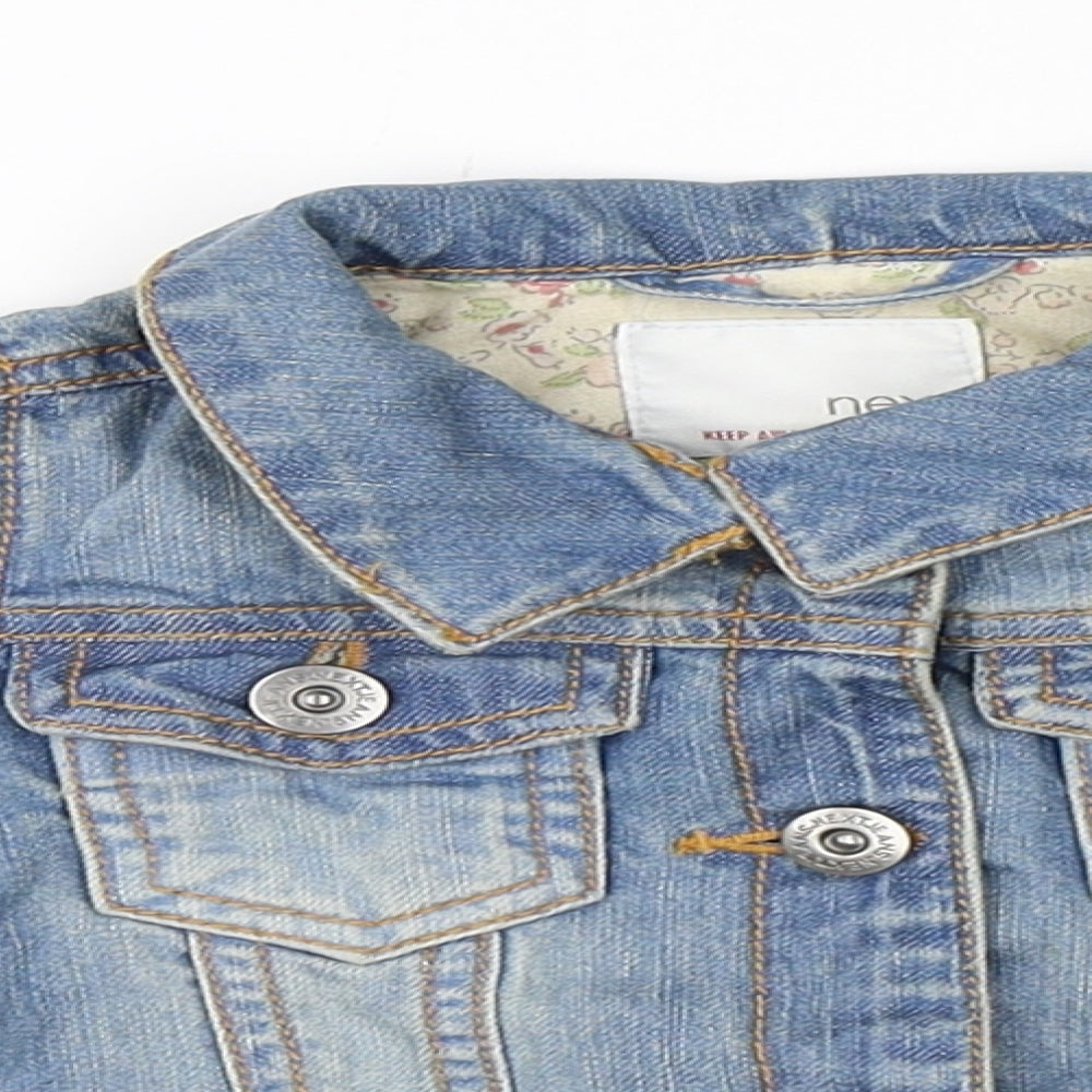 NEXT Girls Blue  Denim Jacket  Size 12-18 Months