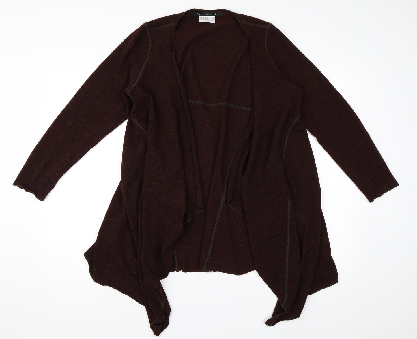 Alain Weiz Womens Brown   Cardigan Jumper Size 16