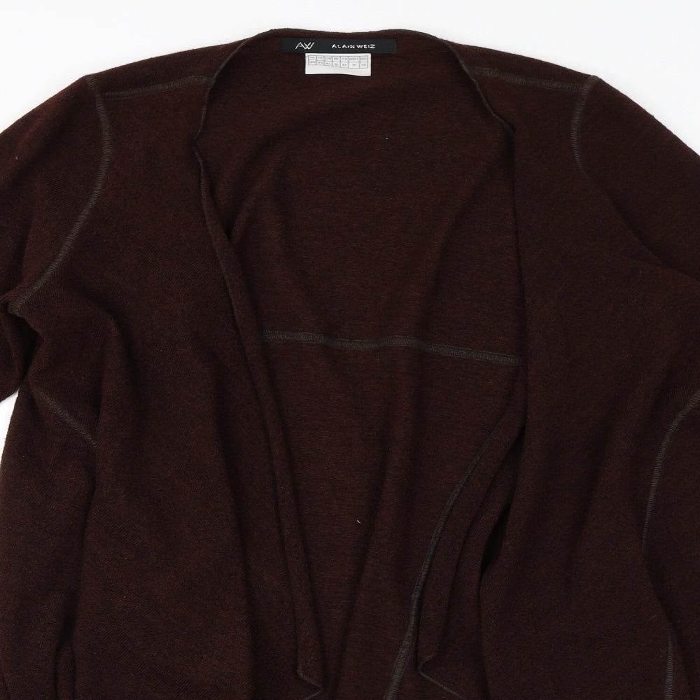 Alain Weiz Womens Brown   Cardigan Jumper Size 16