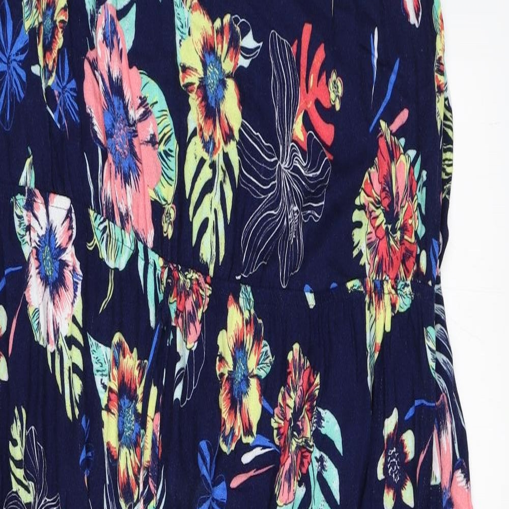 George Womens Multicoloured Floral  Maxi  Size 24  - Slit on both legs