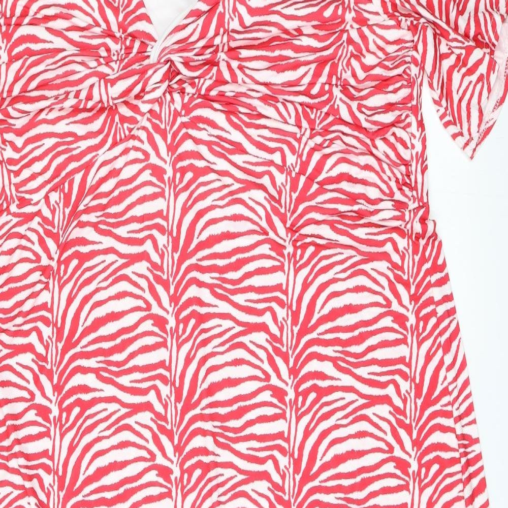 Araya Womens Red Animal Print  Maxi  Size 24