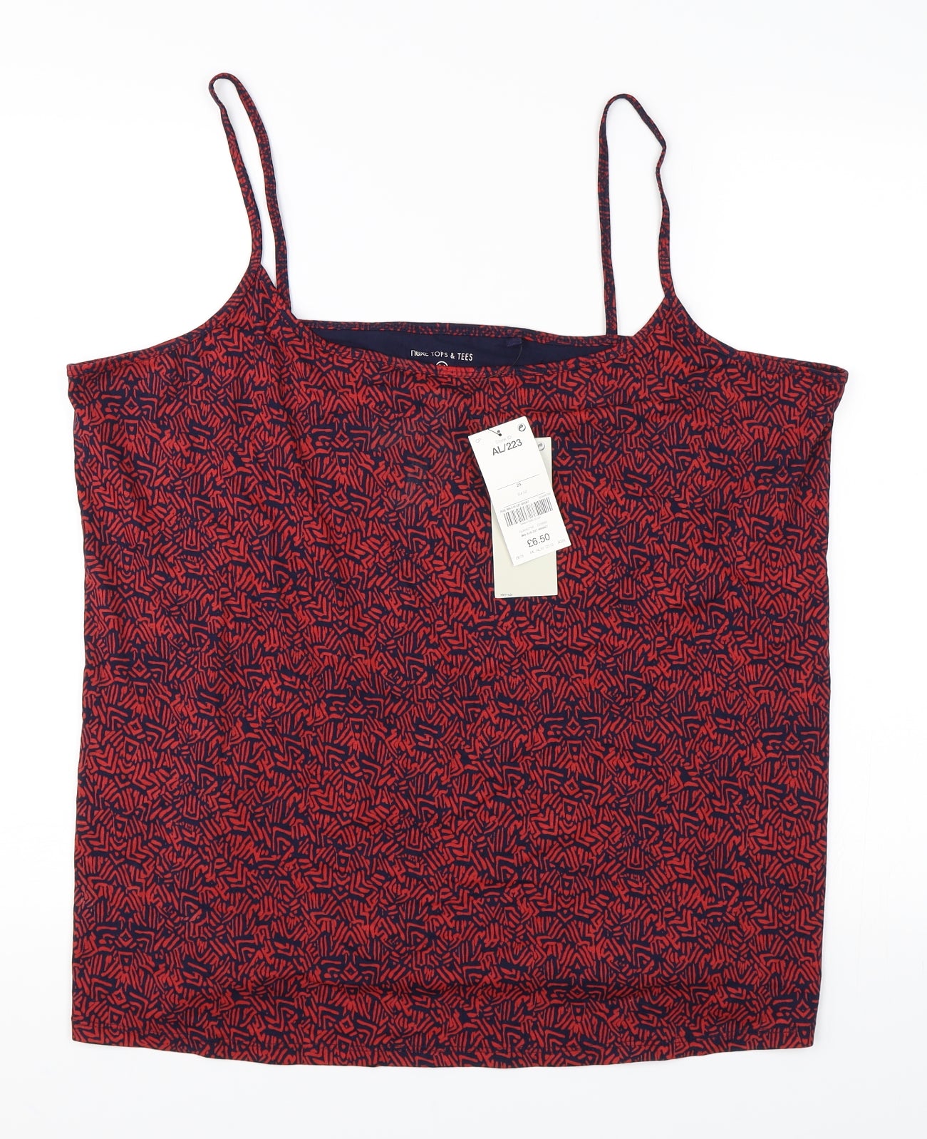 NEXT Womens Red Geometric  Camisole Tank Size 24