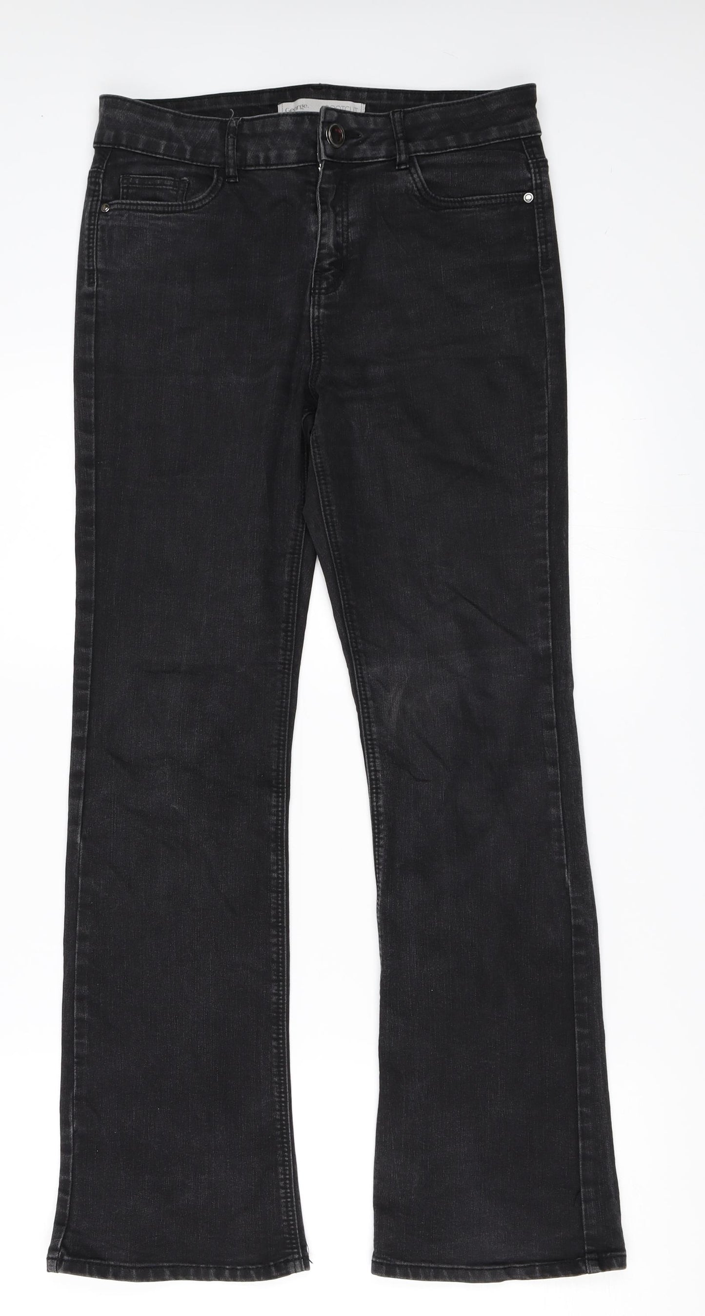 George Womens Black   Bootcut Jeans Size 10 L29 in