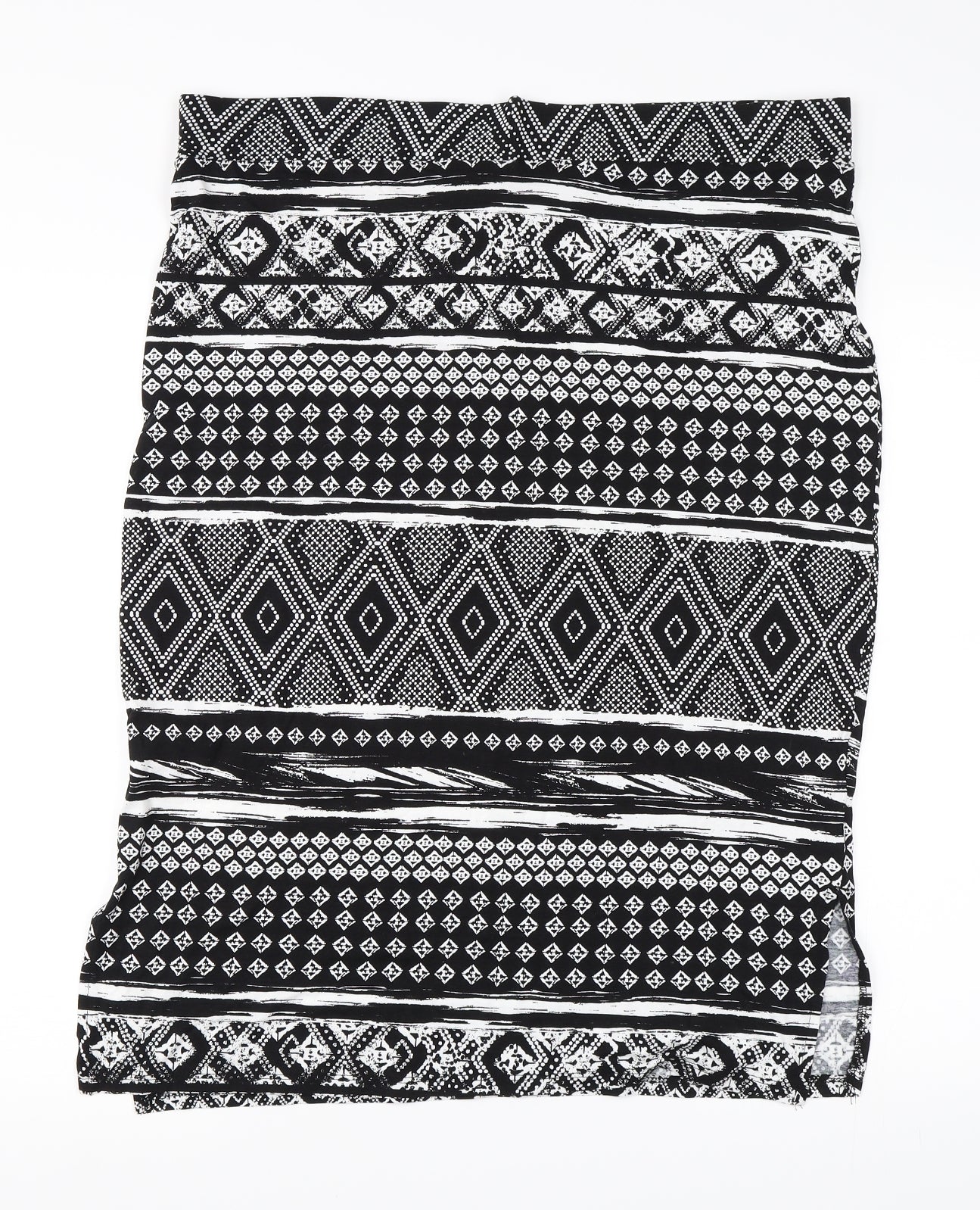 George Womens Black Geometric  Straight & Pencil Skirt Size 18