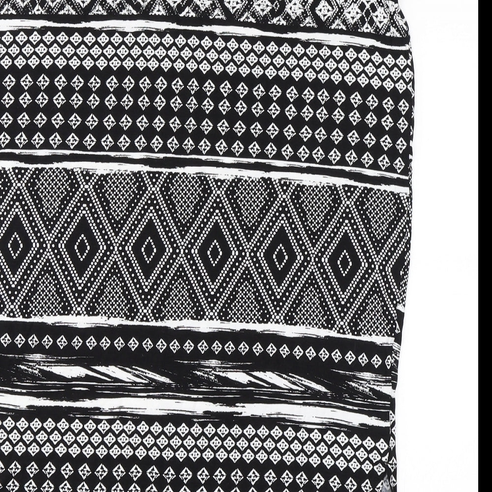 George Womens Black Geometric  Straight & Pencil Skirt Size 18