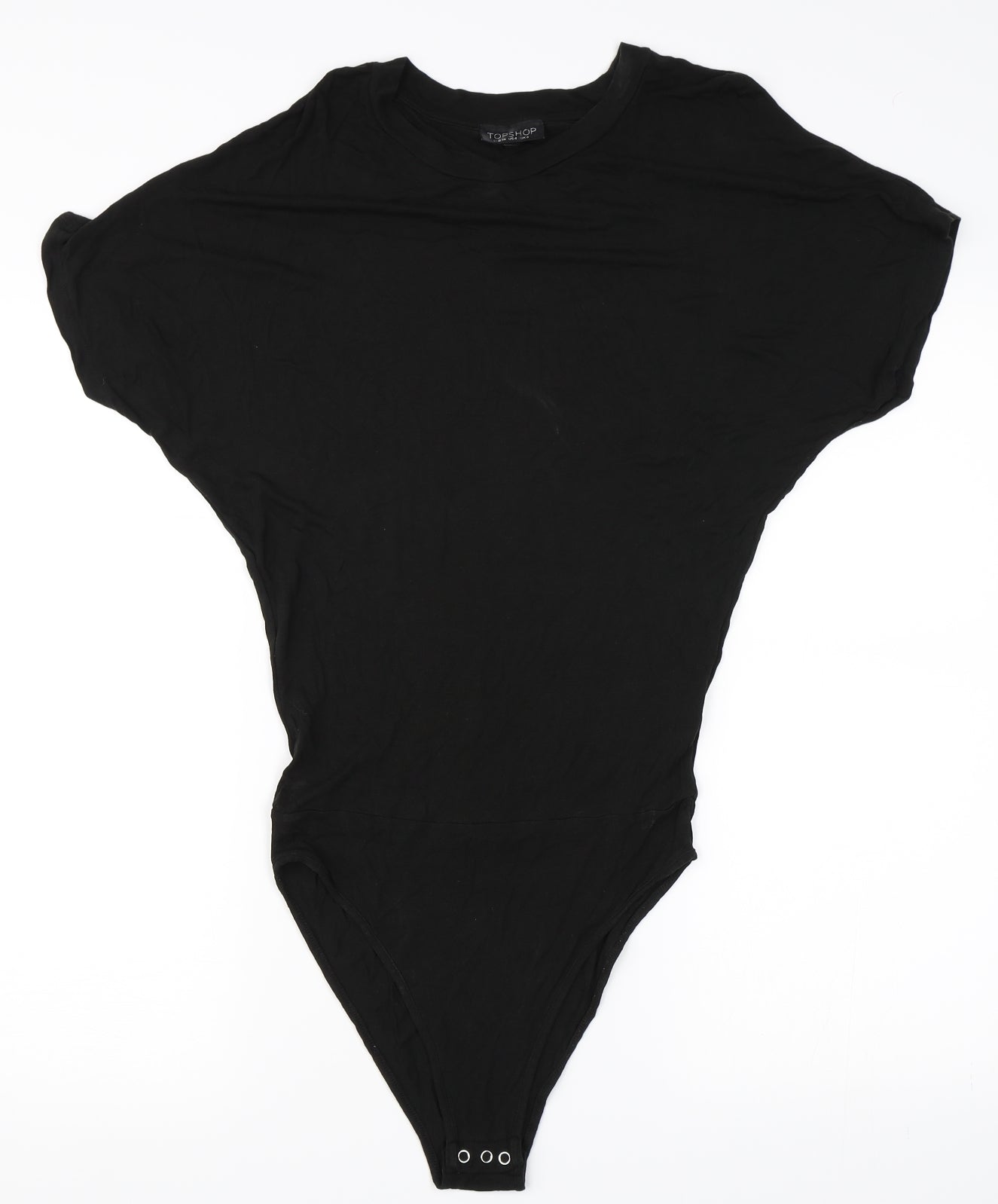 Topshop Womens Black   Basic T-Shirt Size 8  - Bodysuit