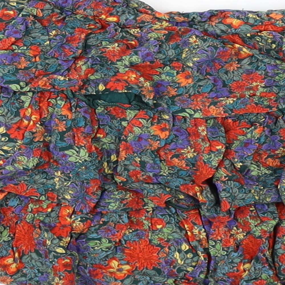 NEXT Girls Multicoloured Floral  Mini Skirt Size 5 Years