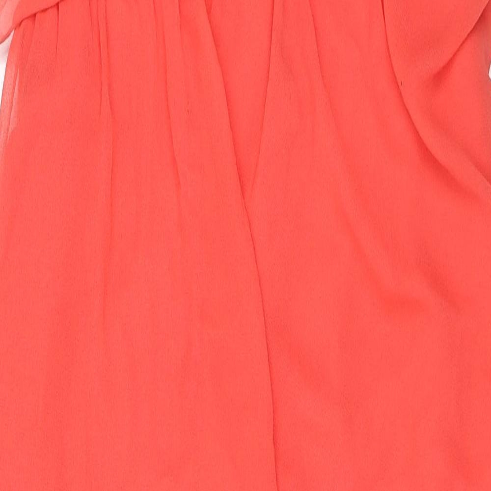 Miss Selfridge Womens Orange   Mini  Size 12  - Asymmetric Hem