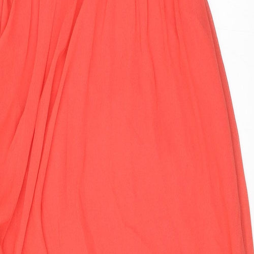 Miss Selfridge Womens Orange   Mini  Size 12  - Asymmetric Hem