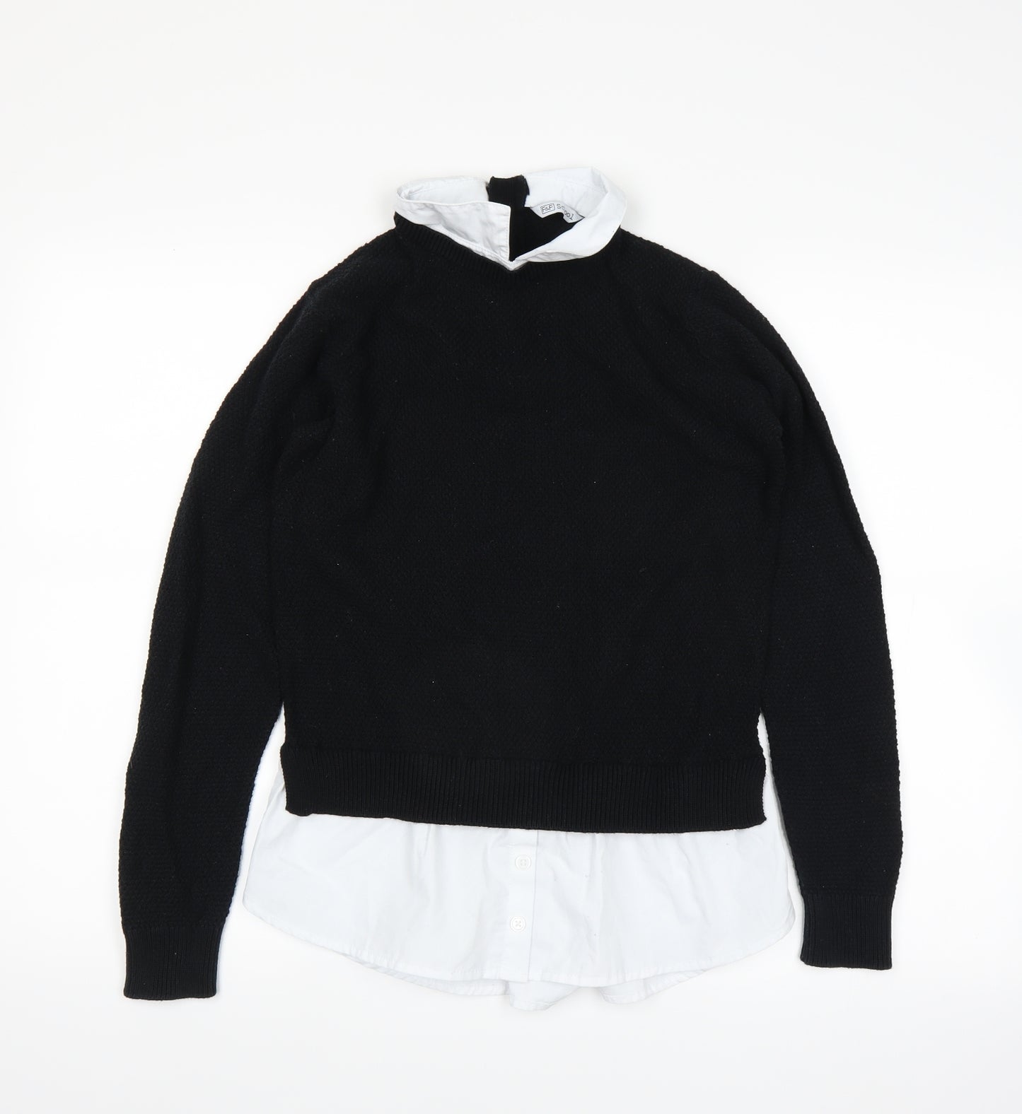 F&F Girls Black   Pullover Jumper Size 12-13 Years