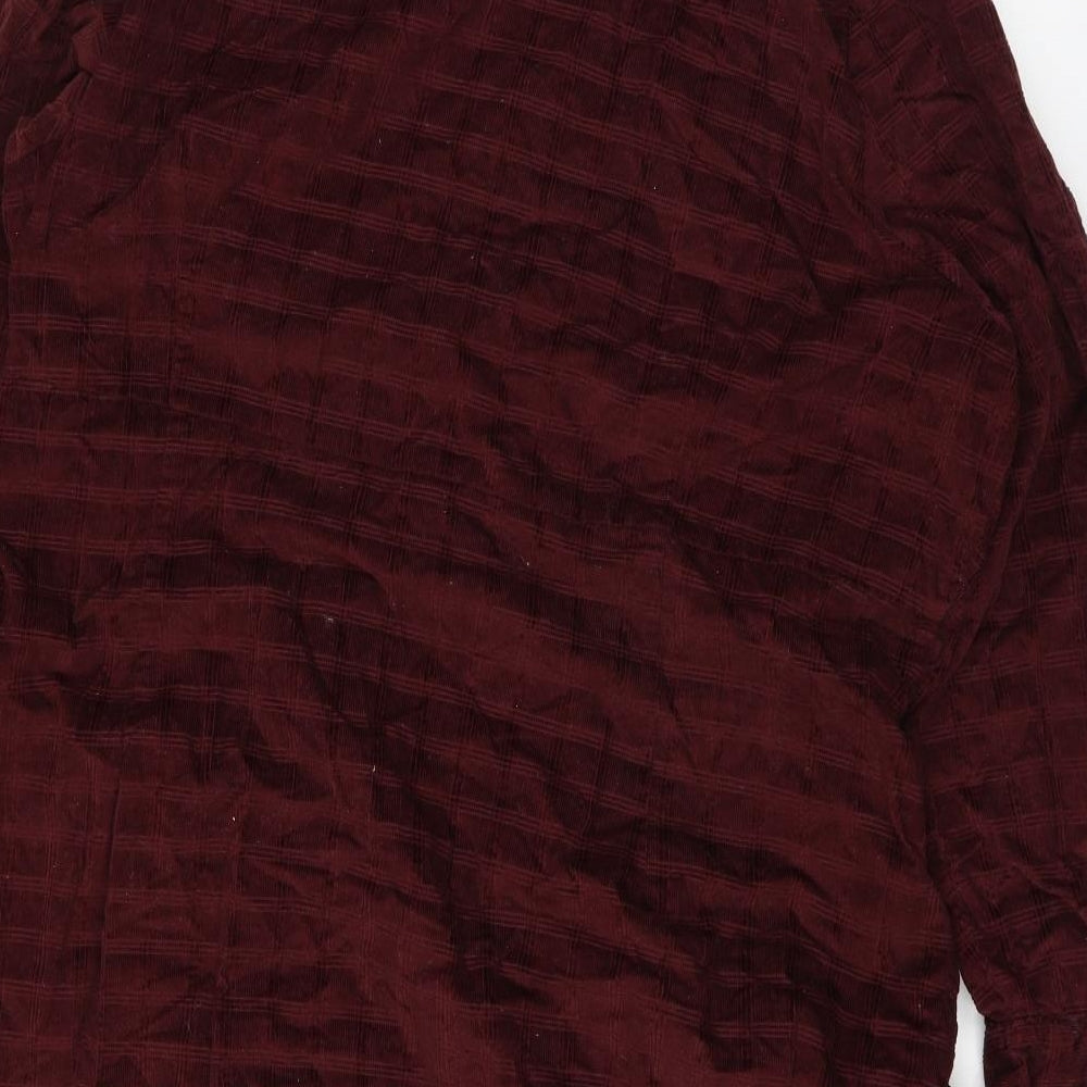 TU Womens Red   Basic Button-Up Size 22