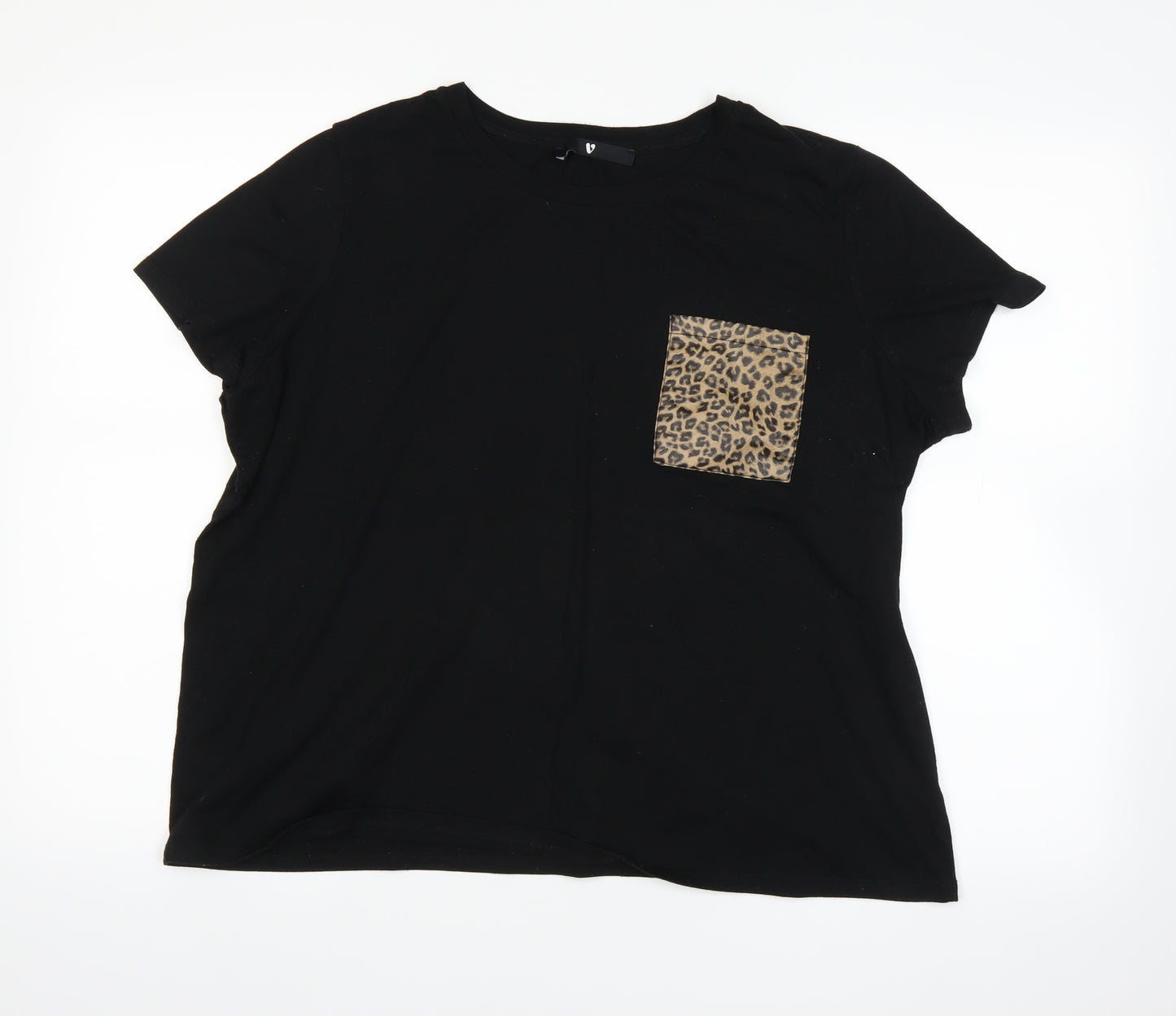 Very Womens Black   Basic T-Shirt Size 20