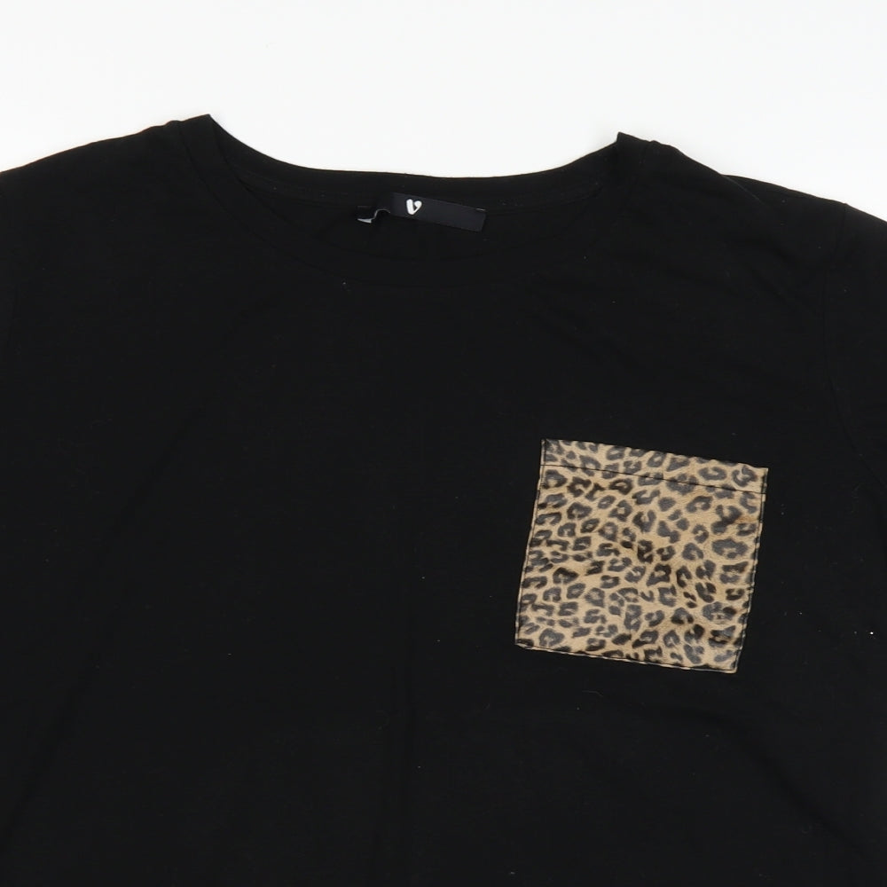 Very Womens Black   Basic T-Shirt Size 20