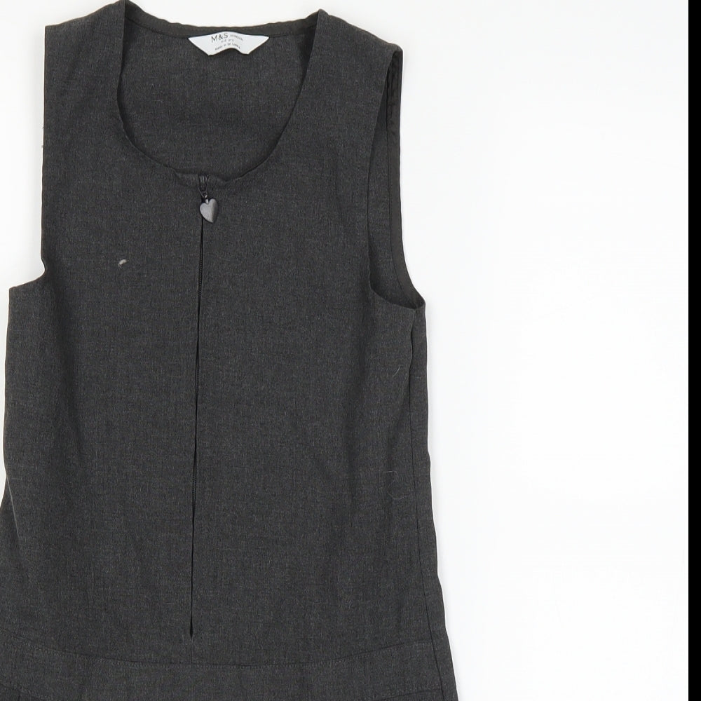 Marks and Spencer Girls Grey   A-Line  Size 5-6 Years  - SCHOOL