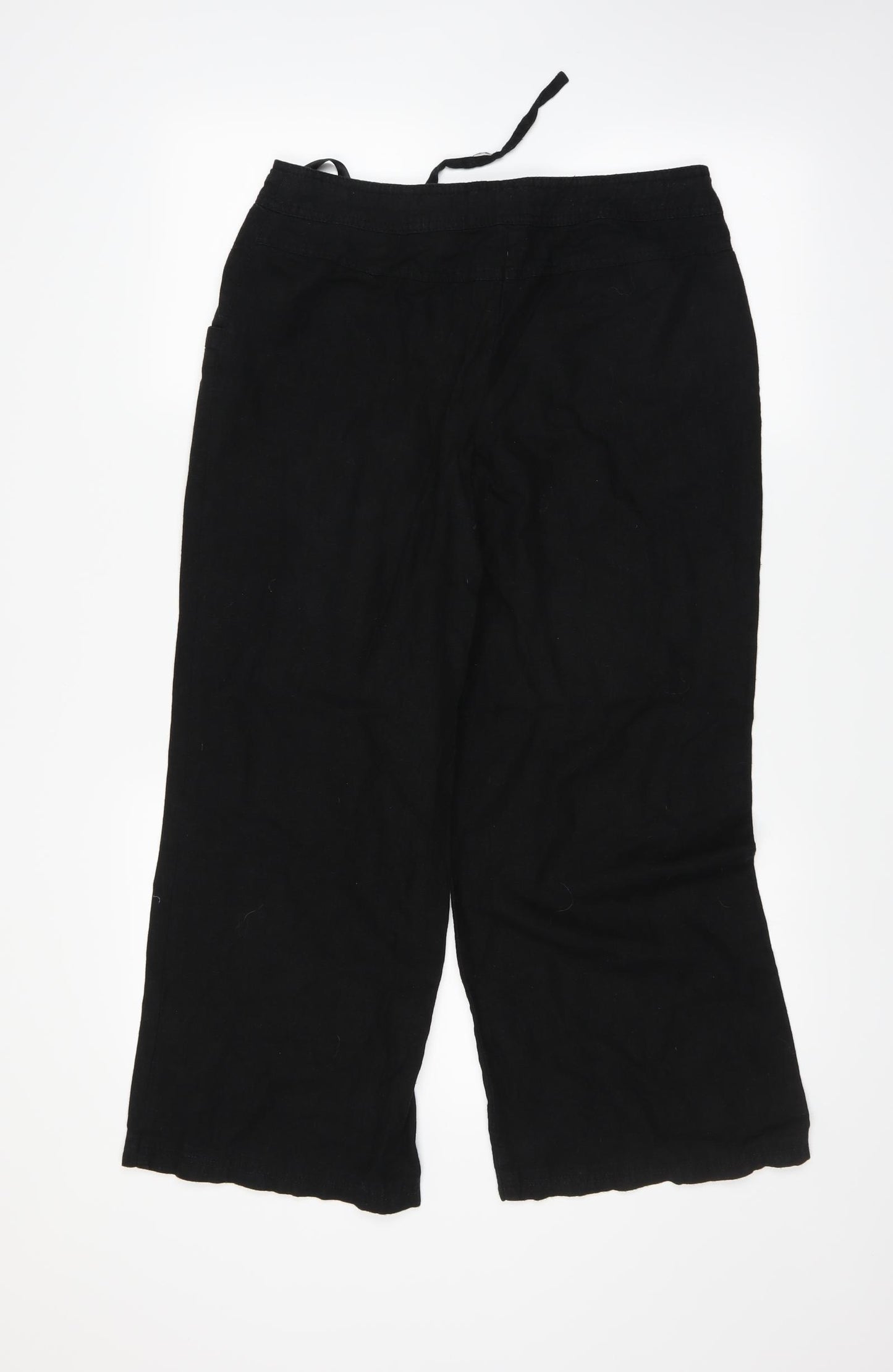 Papaya Womens Black   Trousers  Size 10 L25 in