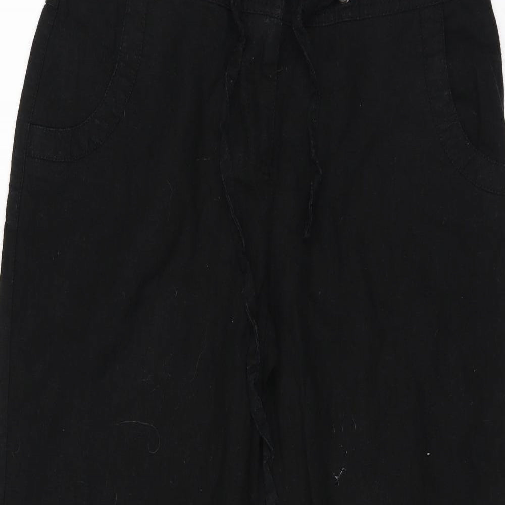Papaya Womens Black   Trousers  Size 10 L25 in