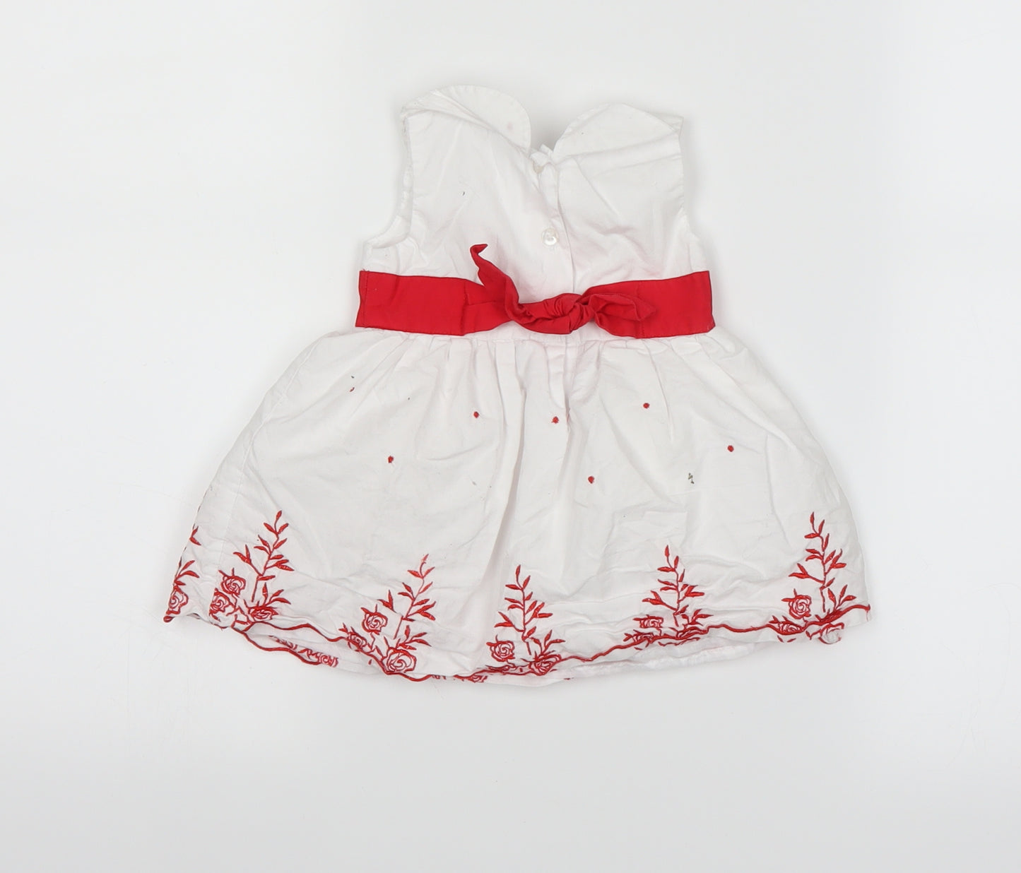Earlydays Baby White   Fit & Flare  Size 0-3 Months