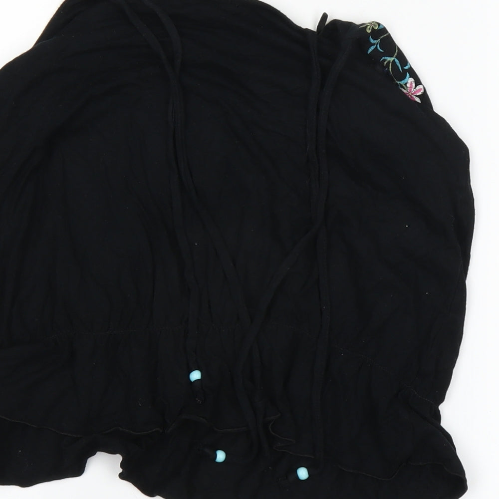 MkOne Womens Black   Basic T-Shirt Size 12