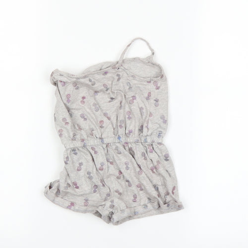 F&F Girls Grey   Bodysuit One-Piece Size 2-3 Years