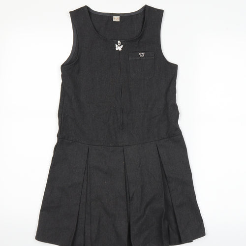 TU Girls Grey   A-Line  Size 9 Years  - school