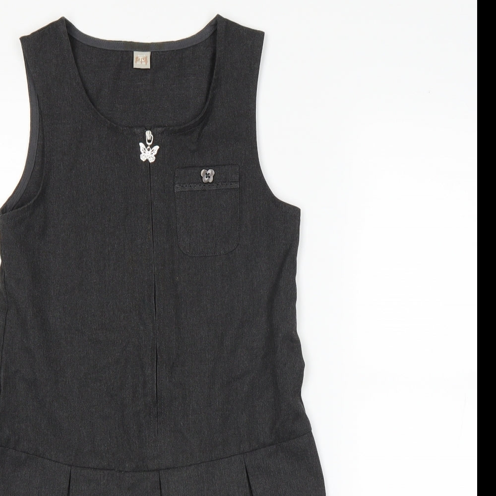 TU Girls Grey   A-Line  Size 9 Years  - school