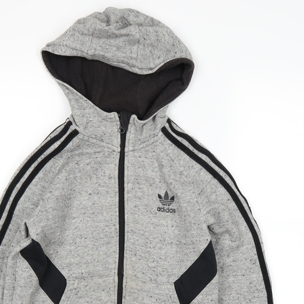 adidas Boys Grey   Pullover Hoodie Size 11-12 Years