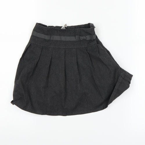TU Girls Grey   Pleated Skirt Size 4 Years