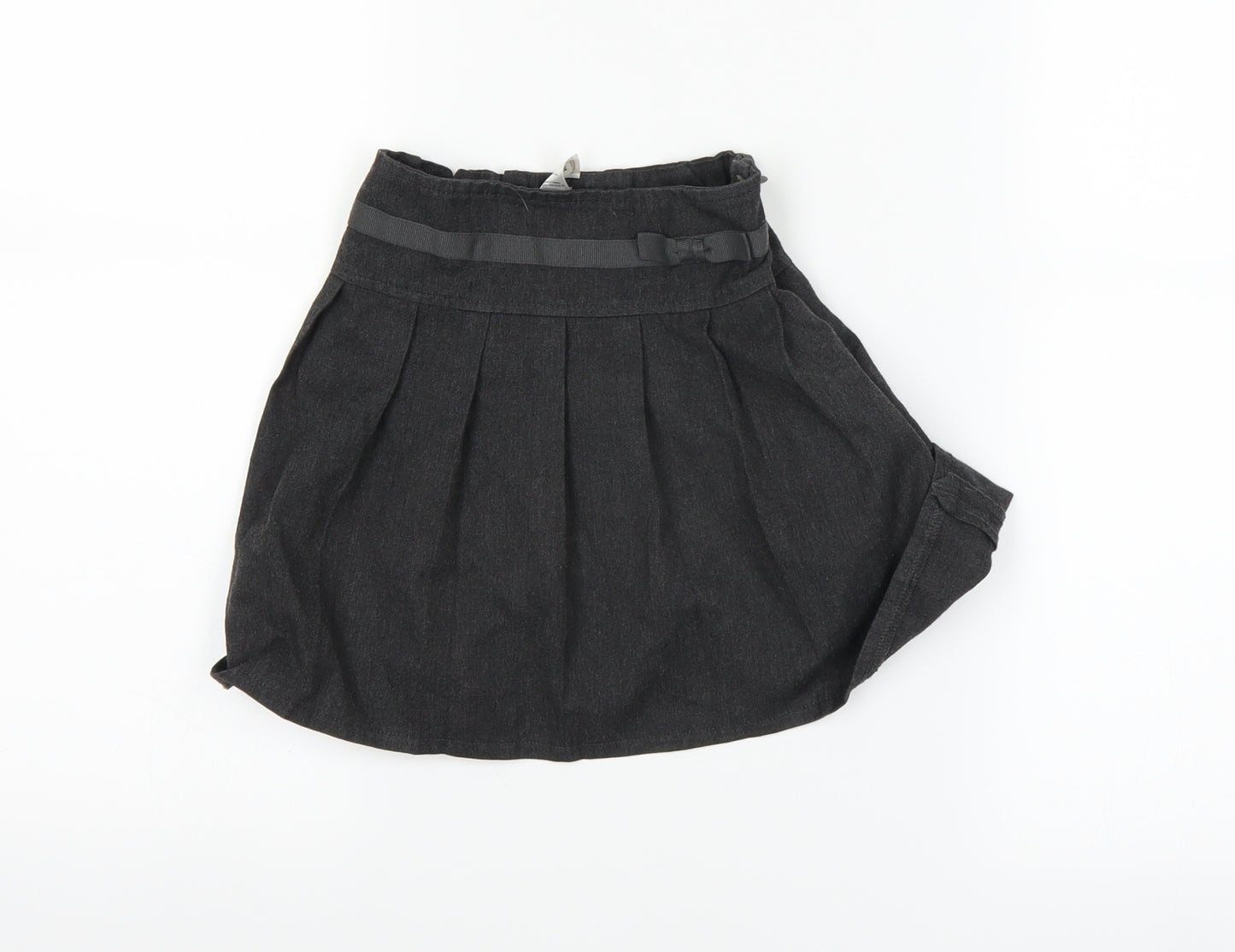 TU Girls Grey   Pleated Skirt Size 4 Years