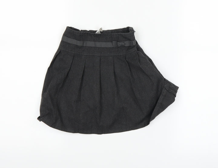 TU Girls Grey   Pleated Skirt Size 4 Years