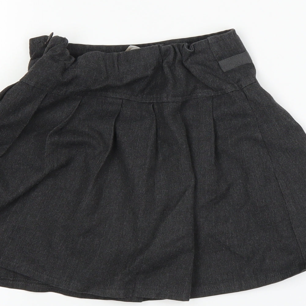 TU Girls Grey   Pleated Skirt Size 4 Years